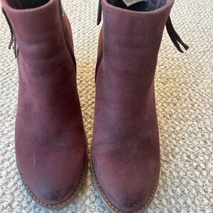 Blondo Maroon Waterproof Booties